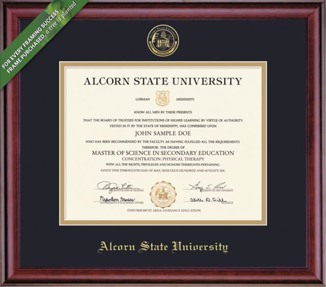 Alcorn State University 8.5'' x 11'' Classic Diploma Frame