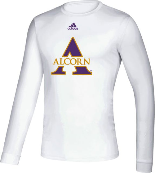 Alcorn Adidas Creator Performance Long Sleeve Tee Primary Athletics Mark Adidas - ONLINE ONLY