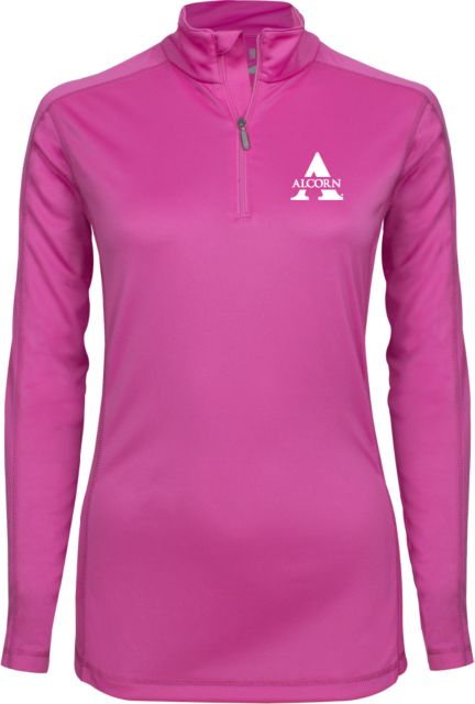 Alcorn Ladies Syntrel Interlock 1/4 Zip Alcorn A - ONLINE ONLY