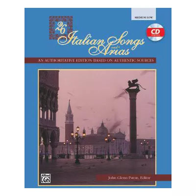 26 Italian Songs &amp; Arias (Medium Low)(w/CD)